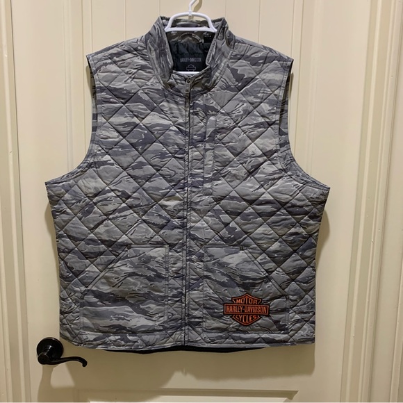 Harley Davidson Vest SZ XL Screaming Eagle Insulated Vest Men's 97408-24VM Camo